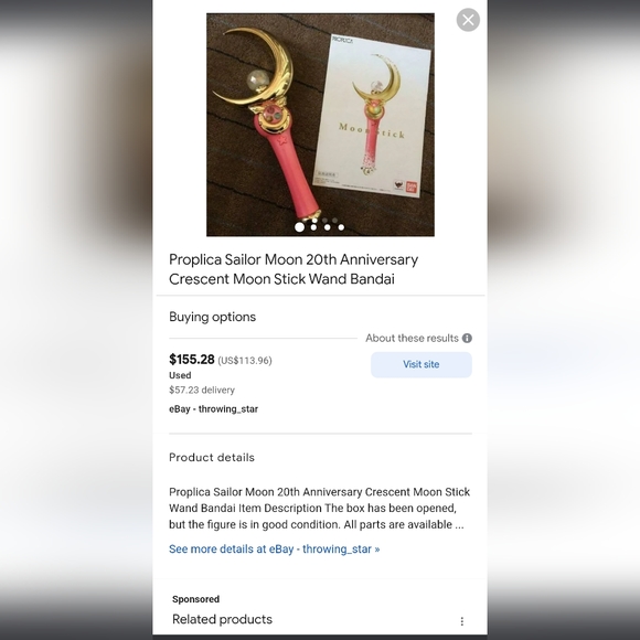 Sailor Moon 20th Anniversary Moon Stick (2014) - Picture 6 of 8